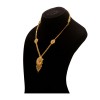 22kt Gold chain necklace for women | Flower design