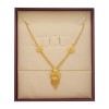 22kt Gold chain necklace for women | Flower design