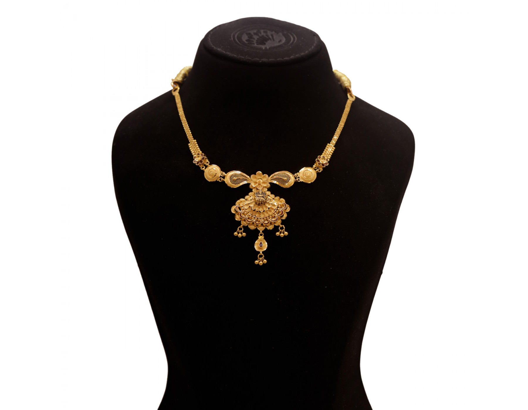 Sree Kumaran Sree Kumaran Thangamaligai Kt Yellow Gold Locket Necklace For Women