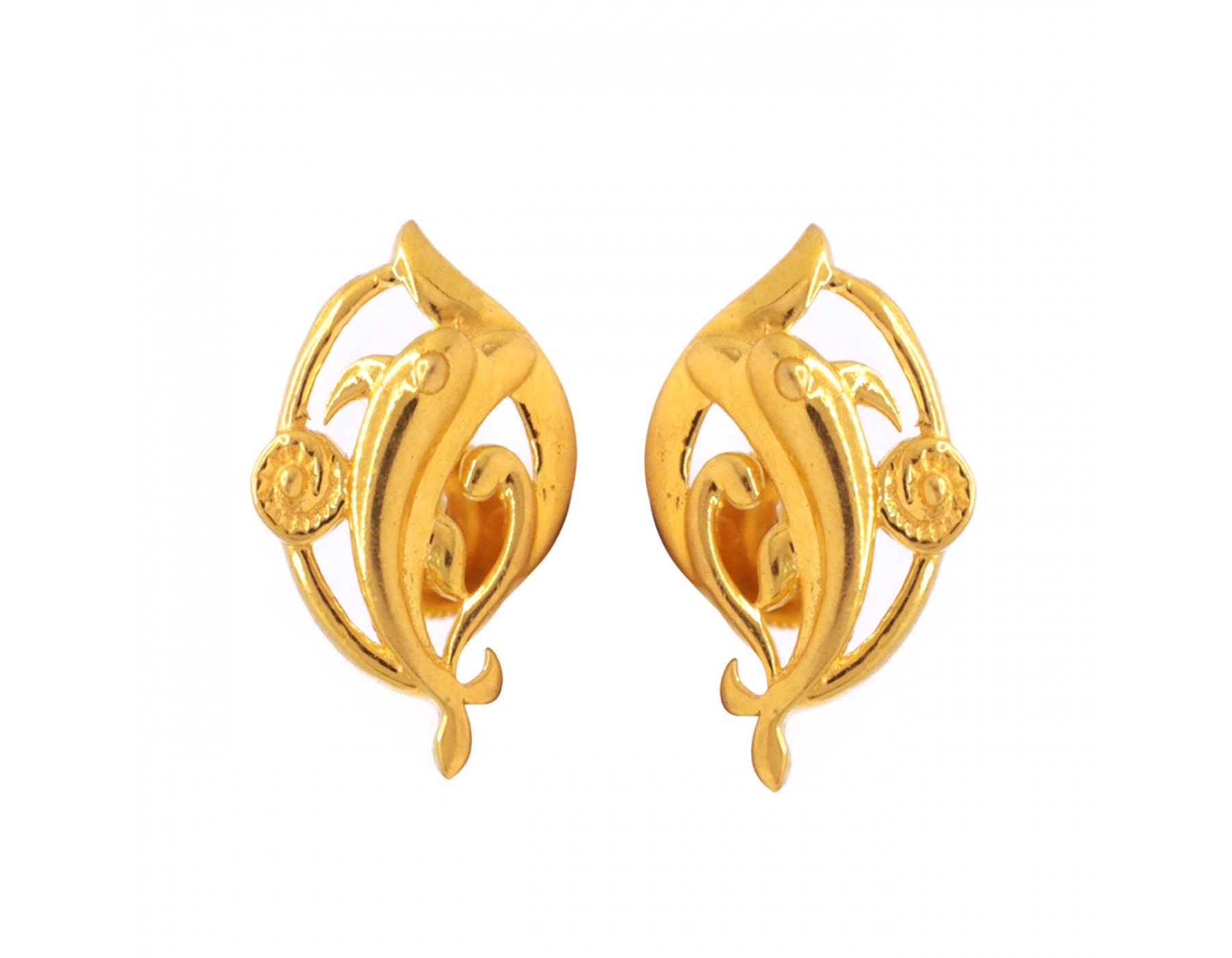 9ct Yellow Gold Twin Dolphin Stud Earrings – Shiels Jewellers