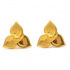 Sree Kumaran Thangamaligai  22kt Yellow Gold Leef Earring