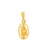 Murugan Round Casting Gold Pendant