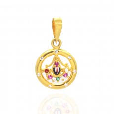 Sree Kumaran Thangamaligai 22kt Yellow Gold Stylish Pendant