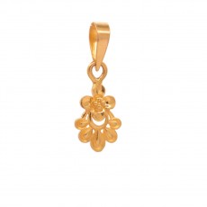Fancy Casting Flower Style Gold Pendant 