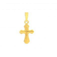 Holy Cross Casting Gold Pendant