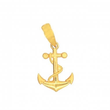 Unique Style Merine Anchor Gold Pendant