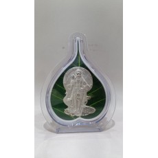 SILVER LOARD MURUGAN LEAF GIFT IMAGE STAND (92.5 PURITY)
