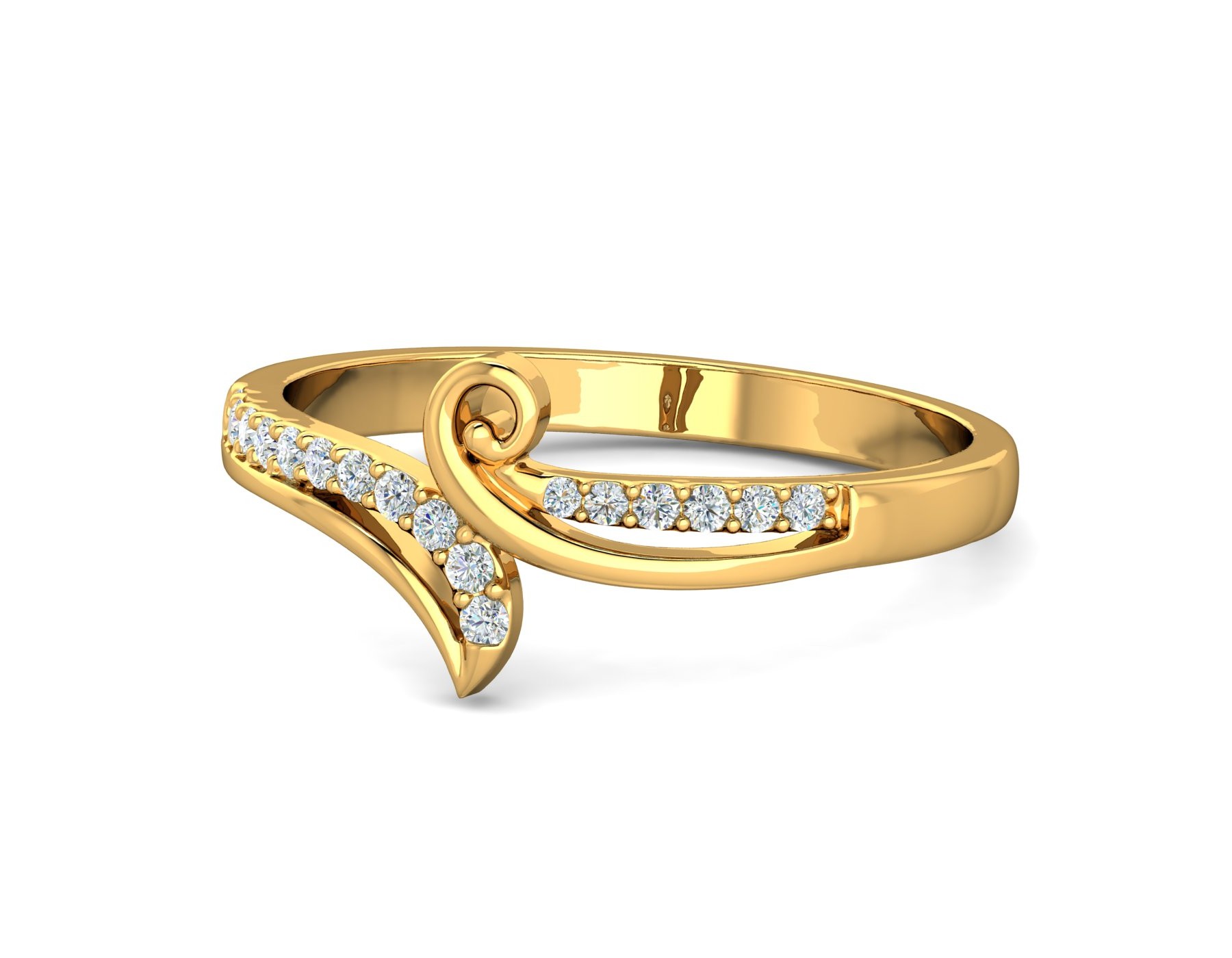 gold Ladies Ring 22k hallmark - NEERAJ JEWELLER