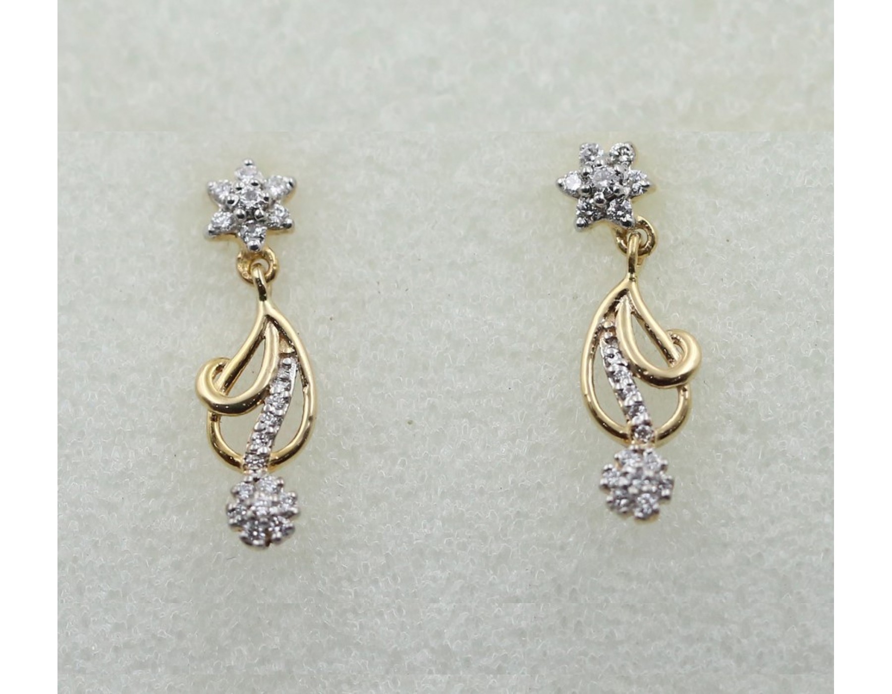 Buy Modern Dancing Damsel Gold Drop Earrings Online from Vaibhav Jewellers