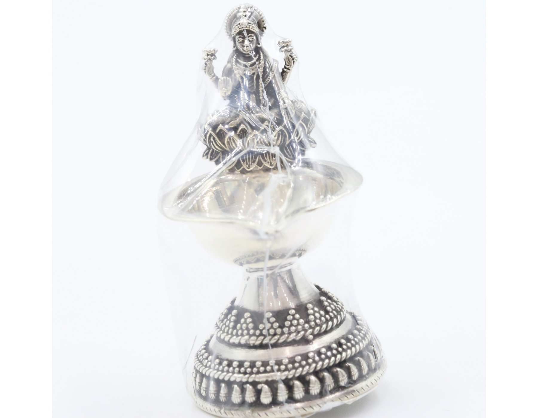 Sree Kumaran | Sterling Silver Deepa Lamp for Pooja (92.5 Purity)
