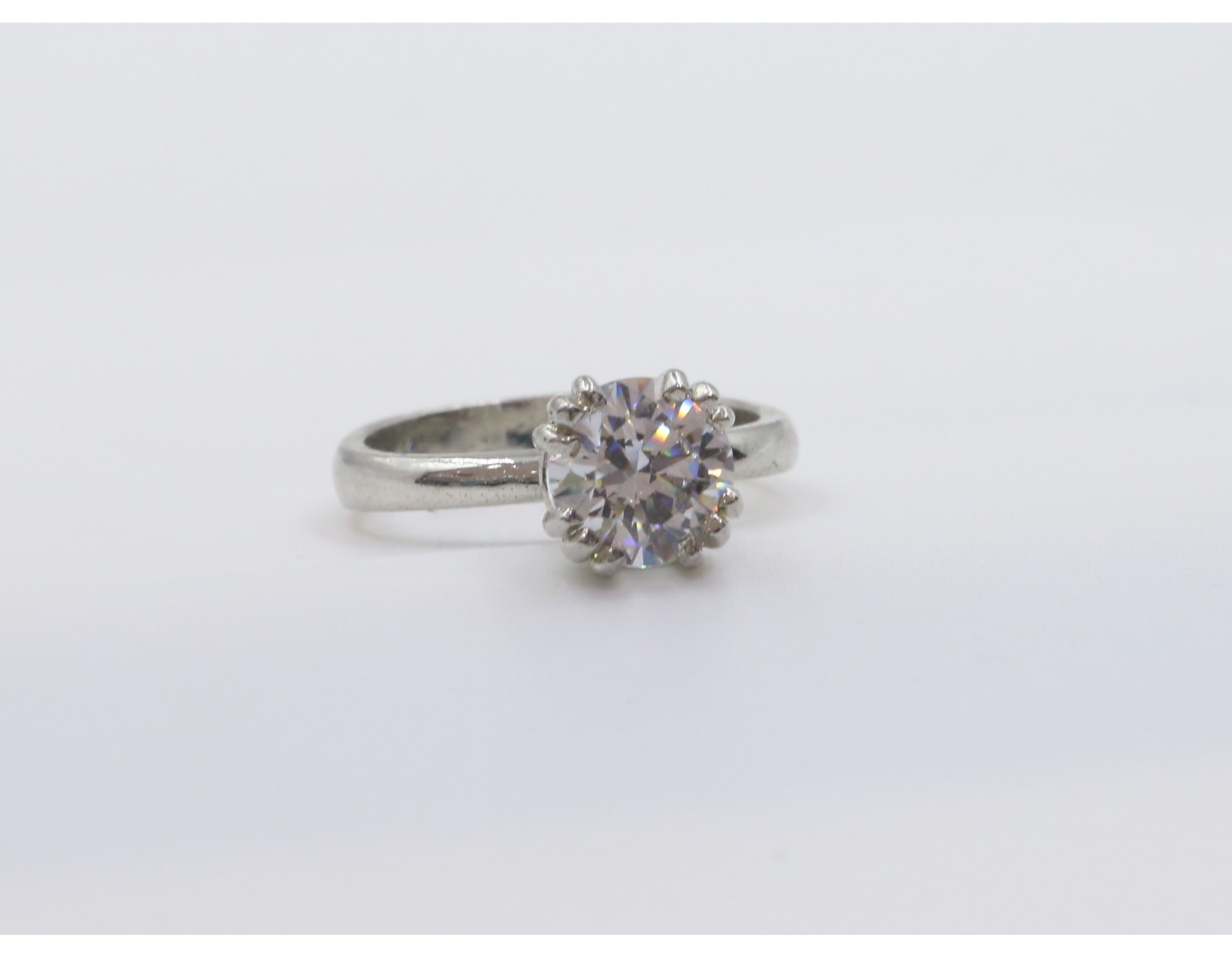 Sree Kumaran | White stone Silver Ring for Women