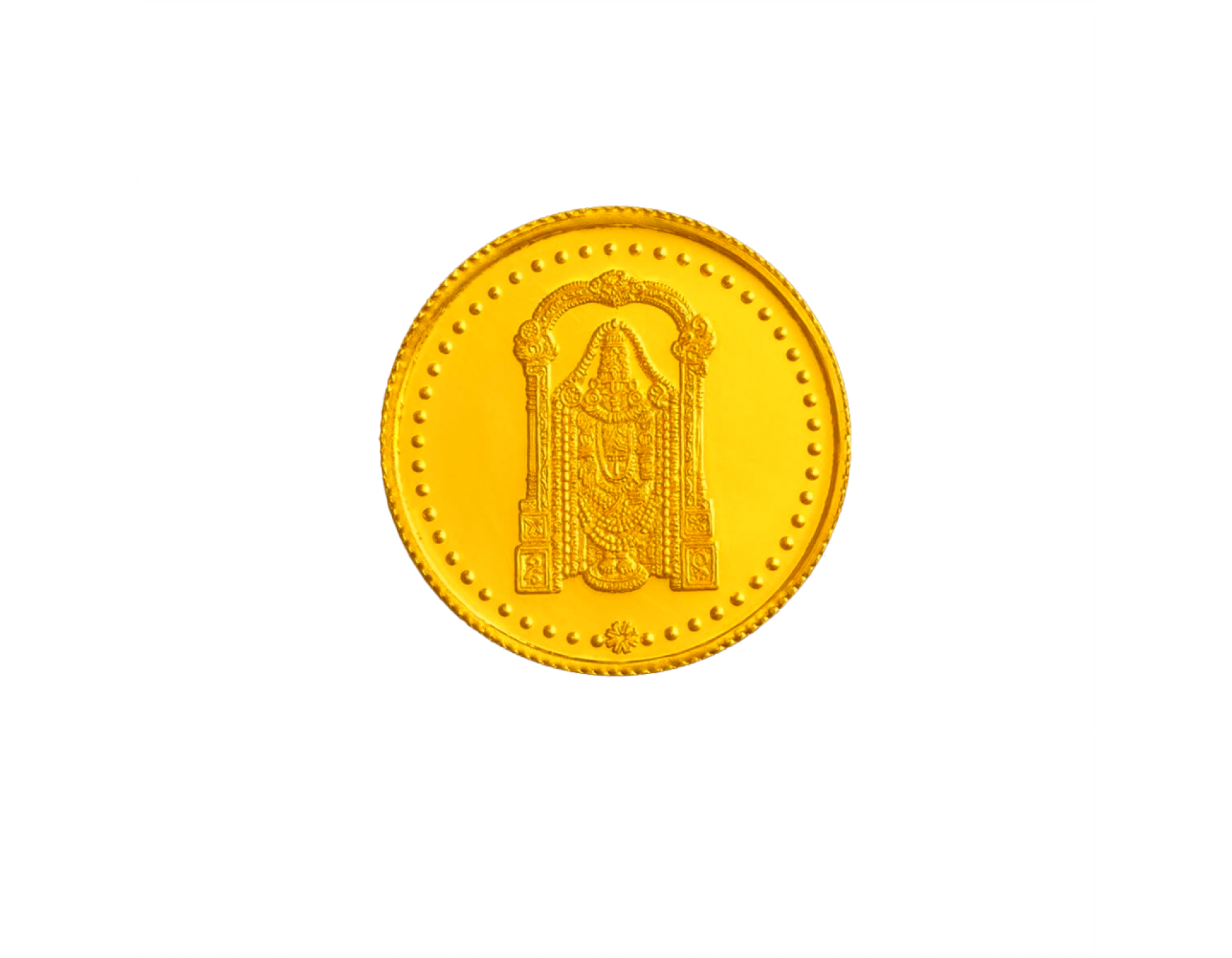 Ttd Coin Sree Kumaran | 22 KT 8 GRM Divine Thirupathi Perumal Design Gold Coin -916