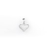92.5 Sterling Silver Heart-in Shaped Pendant For Women's & Girl's