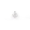 92.5 Sterling Silver Heart-in Shaped Pendant For Ladie's