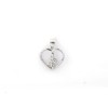 92.5 Sterling Silver Heart-in Shaped Pendant For Women's 