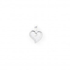 92.5  Sterling Silver Heart-in Shaped Pendant For Women's & Girl's