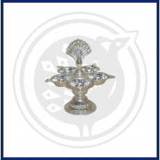 Sterling Silver 5 Face Jyothi Lamp (92.5 Purity)