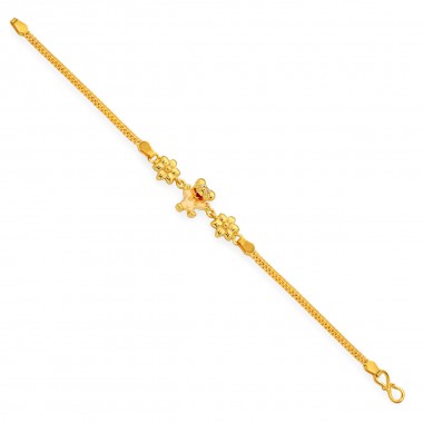 22K Gold Stylish Casting Baby Bracelet