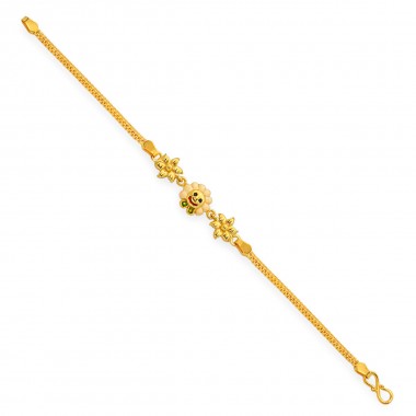 22K Gold Stylish Casting Bracelet for Baby