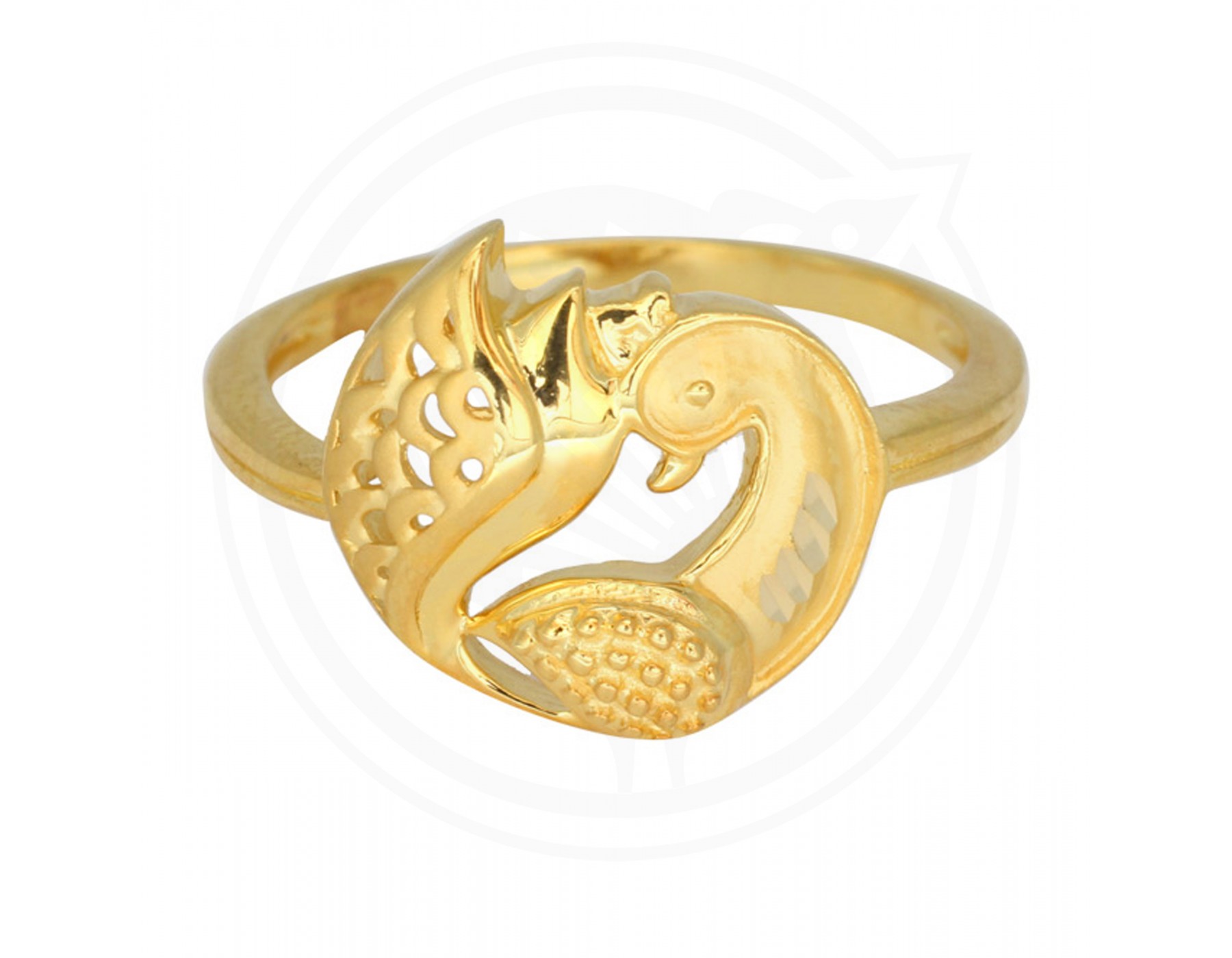 Manufacturer of 22kt gold stylish hallmark women's plain ring lpr261 |  Jewelxy - 167896