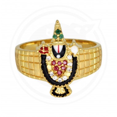 22K Tirupathi Balaji Gold Ring Collection