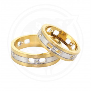 22K Gold Tanujaa Stylish Couple Ring