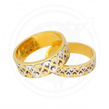 22K Tanujaa Stylish Gold Ring for Couple's