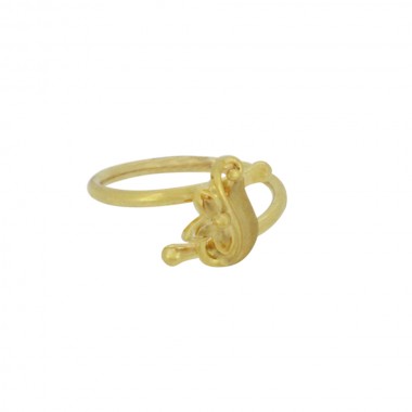 22K Gold Stylish Flora Women's Ring
