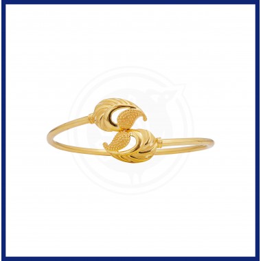 22K Gold Tanujaa Leaf Flexi Type Bracelet