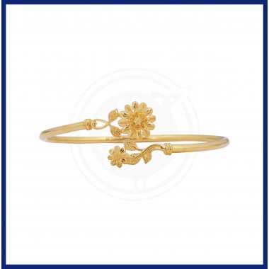 22K Gold Tanujaa Flower Flexible Bracelet