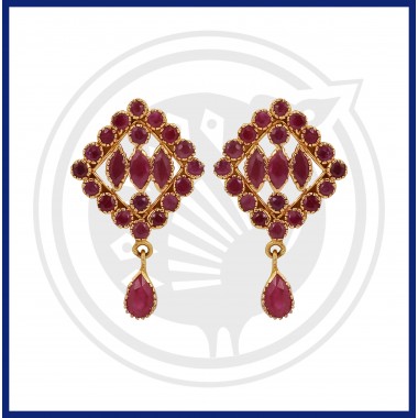 Ruby Real Stone Stud