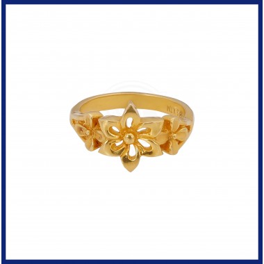 22K Gold Casual Flower Ring Collection