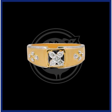 18K Diamond Modern Gent's Ring