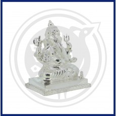Silver Lord Ganesha Idol  (92.5 purity)