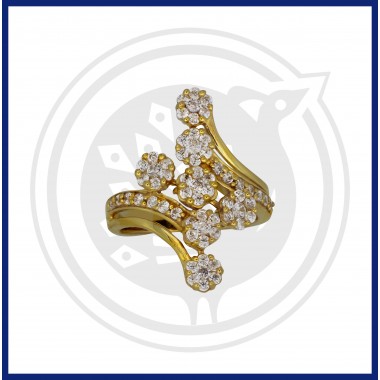 22K Gold Stylish Stoned Ring Collection