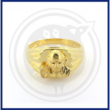 22K Gold Divine Shiradi Saibaba Casting Ring Collection