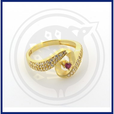 22K Multi Stoned Gold Ring for Women's & Girl's