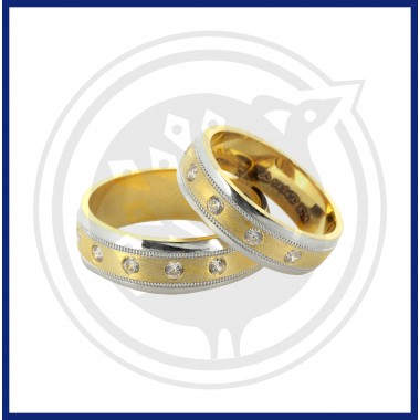 22K Gold Stoned Couple Ring Collection