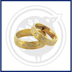 22K Fancy Gold Ring for Couple's