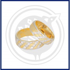 22K Gold Fancy Tanujaa Couple Ring