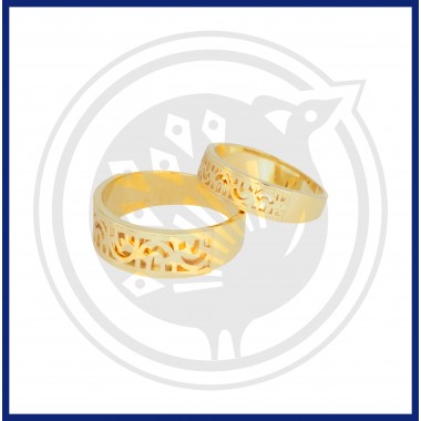 22K Gold Stylish Tanujaa Couple Ring