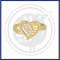 Fancy Heart-in Zircon Ring