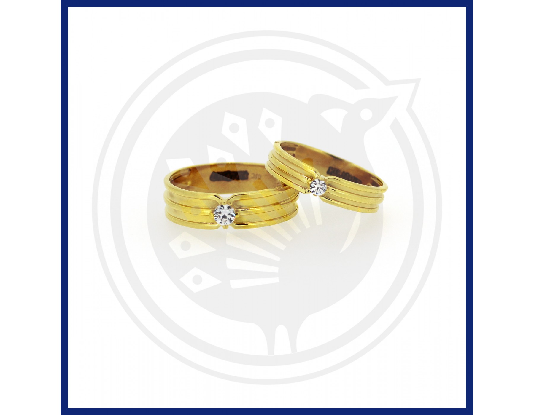 Matching Deer Couple Gold Rings |-saigonsouth.com.vn
