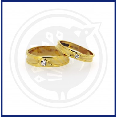 Casting Band Type Couple Ring