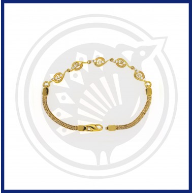 22K Gold Stoned Gorgeous Bracelet