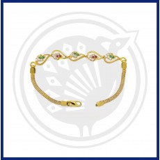 22K Gold Stoned Bracelet Collection