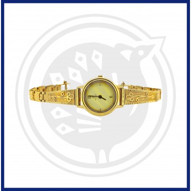 Trendy Chain Type 22k Gold Women's Watch