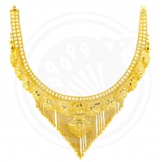 22 Karat Yellow  Gold Necklace For The Bengali Bride