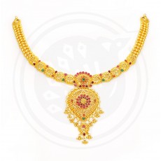  Gold Bengal Focus Necklace for women 