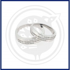 Silver Fancy Couple Ring